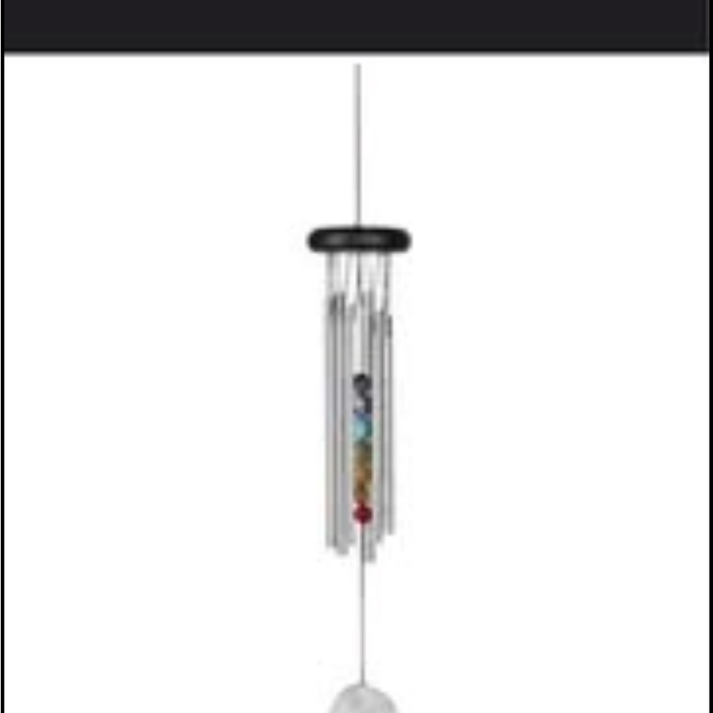 Charming Silver Wind Chime with Colorful Beads